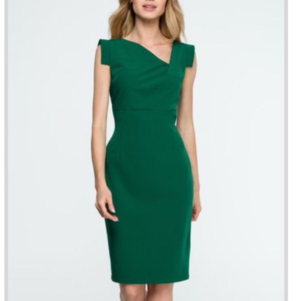 NWT dark green dress
